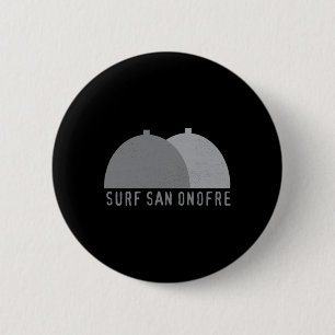 Chapa Redonda De 5 Cm Camiseta Surf San Onofre Vintage Surfing Tee 