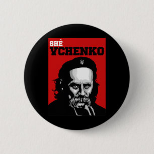 Chapa Redonda De 5 Cm Camiseta Taras Shevchenko Ella Vchenko Ucrania Ucr