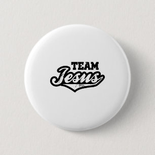 Chapa Redonda De 5 Cm Camiseta Team Jesus