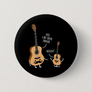 Chapa Redonda De 5 Cm Camiseta Uke soy tu padre Ukulele Guitarra