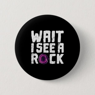Chapa Redonda De 5 Cm Camiseta Vintage Divertida Geólogo Buscando Rocas 