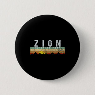 Chapa Redonda De 5 Cm Camiseta Zion National Park Camping Hiking Tee 1 