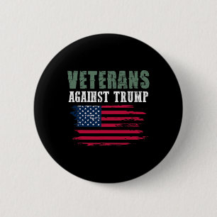 Chapa Redonda De 5 Cm Camisetas Anti Trump - Veteranos Contra Donald Tru