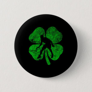 Chapa Redonda De 5 Cm Camisetas Bysebyll Shamrock Día de San Patricio Ni