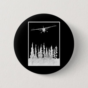 Chapa Redonda De 5 Cm Camisetas de avión piloto - Camiseta de avión - Av
