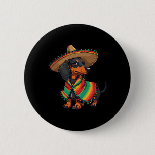Chapa Redonda De 5 Cm Camisetas de Cinco De Mayo para Amantes de Perros