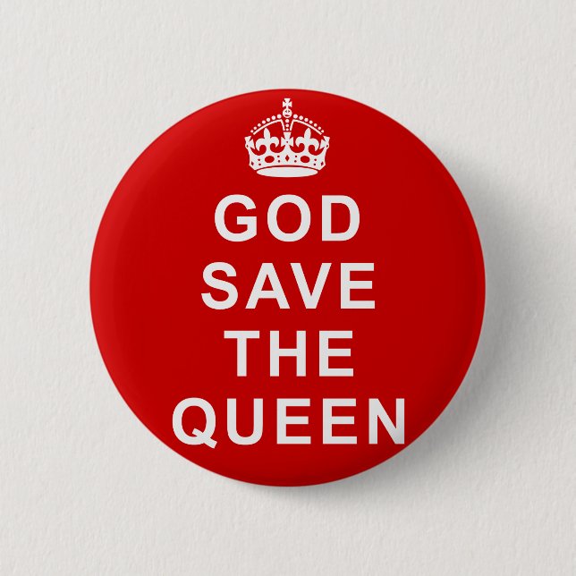 Chapa Redonda De 5 Cm Camisetas de God Save the Queen, bolsos, regalos (Anverso)