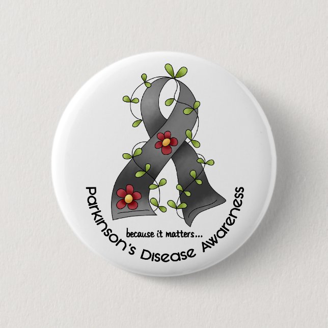 Chapa Redonda De 5 Cm Camisetas de la CONCIENCIA de la ENFERMEDAD de (Anverso)