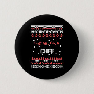 Chapa Redonda De 5 Cm Camisetas de Navidades Chef