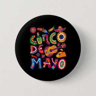 Chapa Redonda De 5 Cm Camisetas del Cinco De Mayo para mujeres hombres n