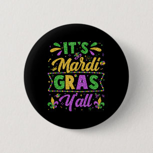 Chapa Redonda De 5 Cm Camisetas del Mardi Gras 2025 Hombres Mujeres niño