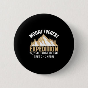 Chapa Redonda De 5 Cm Camisetas del Monte Everest T Vintage