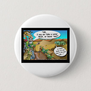 Chapa Redonda De 5 Cm Camisetas divertidas de dibujos animados "Arca de