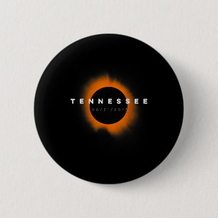 Chapa Redonda De 5 Cm Camisetas Eclipse Tennessee Diseño Solar Total