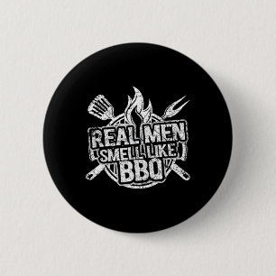 Chapa Redonda De 5 Cm Camisetas para hombres Real Men Smell Like Bbq de