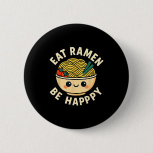 Chapa Redonda De 5 Cm Camisetas Ramen Kawaii Divertido Estilo Anime Japo