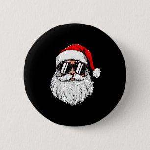 Chapa Redonda De 5 Cm Camisetas Retro De Navidad Hombres Niños Cara De S