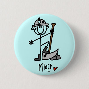 Chapa Redonda De 5 Cm Camisetas y regalos básicos para mineros