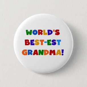 Chapa Redonda De 5 Cm Camisetas y regalos brillantes de la abuela del Me