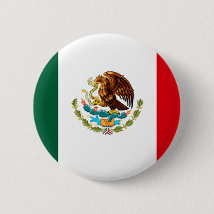 Chapa Redonda De 5 Cm Camisetas y regalos con bandera mexicana