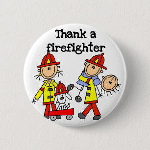Chapa Redonda De 5 Cm Camisetas y regalos de agradecimiento a bomberos