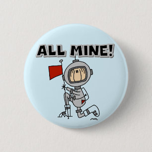 Chapa Redonda De 5 Cm Camisetas y regalos de Astronauta Todo Mío