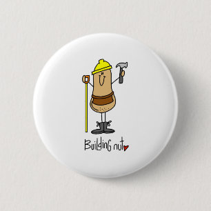 Chapa Redonda De 5 Cm Camisetas y regalos de Building Nut