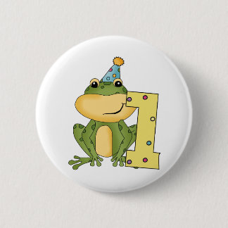 Chapa Redonda De 5 Cm Camisetas y regalos de cumpleaños de fiesta Frog