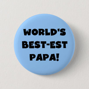 Chapa Redonda De 5 Cm Camisetas y regalos de la papá del Mejor-est del