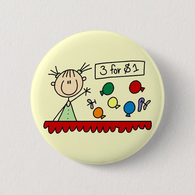 Chapa Redonda De 5 Cm Camisetas y regalos de los juegos del carnaval (Anverso)