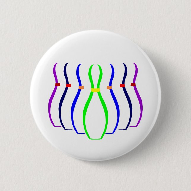 Chapa Redonda De 5 Cm Camisetas y regalos de los pernos de bolos (Anverso)