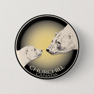 Chapa Redonda De 5 Cm Camisetas y regalos del arte del oso polar de los