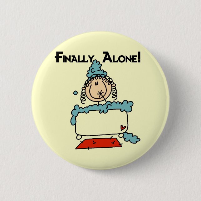 Chapa Redonda De 5 Cm Camisetas y regalos del baño de burbujas (Anverso)