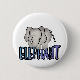 Chapa Redonda De 5 Cm Camisetas y regalos del elefante