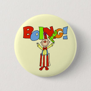 Chapa Redonda De 5 Cm Camisetas y regalos del payaso Boing