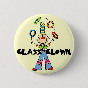 Chapa Redonda De 5 Cm Camisetas y regalos del payaso de la clase