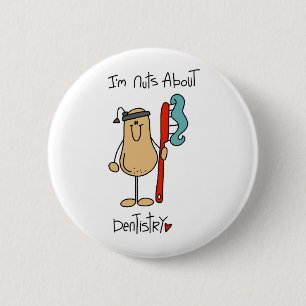 Chapa Redonda De 5 Cm Camisetas y regalos Nuts About Dentistry