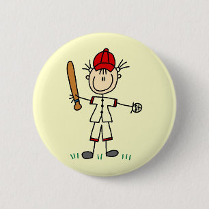 Chapa Redonda De 5 Cm Camisetas y regalos para jugadoras de béisbol