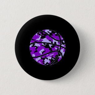 Chapa Redonda De 5 Cm Camo morado para el esqueleto de camuflaje morado