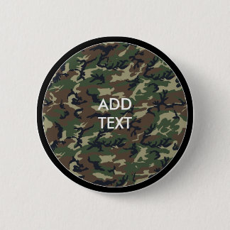 Chapa Redonda De 5 Cm Camouflage Woodland