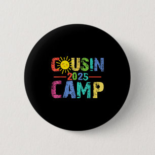 Chapa Redonda De 5 Cm Campamento de primos 2025 Campamento Fogata Vacaci