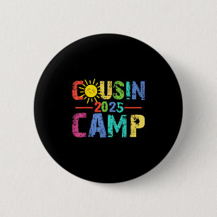 Chapa Redonda De 5 Cm Campamento de primos 2025 Camping Fogata Vacacione