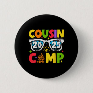 Chapa Redonda De 5 Cm Campamento de primos 2025 Vacaciones familiares Ca
