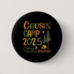 Chapa Redonda De 5 Cm Campamento de primos 2025 viaje de camping vacacio