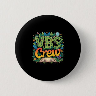 Chapa Redonda De 5 Cm Campamento Juvenil Vbs Crew 2025 Insectos Magnific