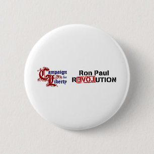 Chapa Redonda De 5 Cm Campaña de Ron Paul para la revolución de la