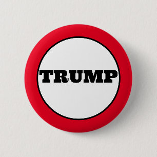 Chapa Redonda De 5 Cm Campaña de Trump