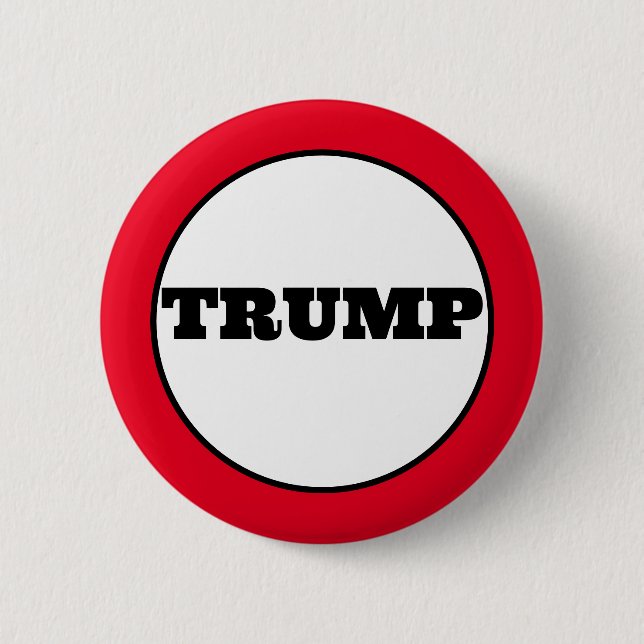 Chapa Redonda De 5 Cm Campaña de Trump (Anverso)