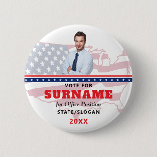 Chapa Redonda De 5 Cm Campaña electoral política personalizada para cand