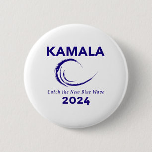 Chapa Redonda De 5 Cm Campaña Harris 2024